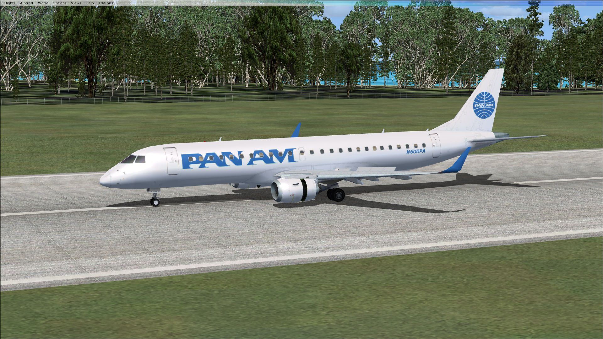 Pan American Embraer E 190 For Fsx