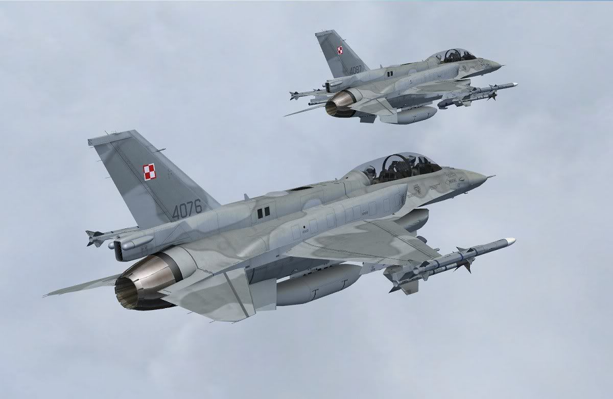 Polish Air Force Lockheed F 16d For Fsx