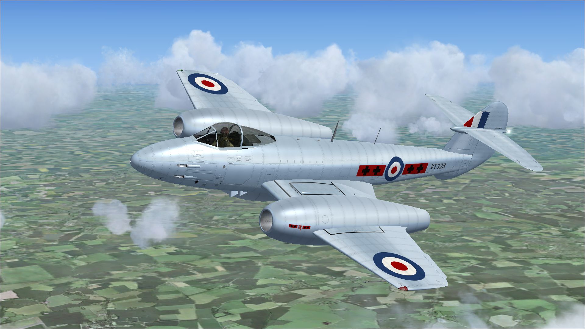  Gloster  Meteor  F4 VT328 for FSX 