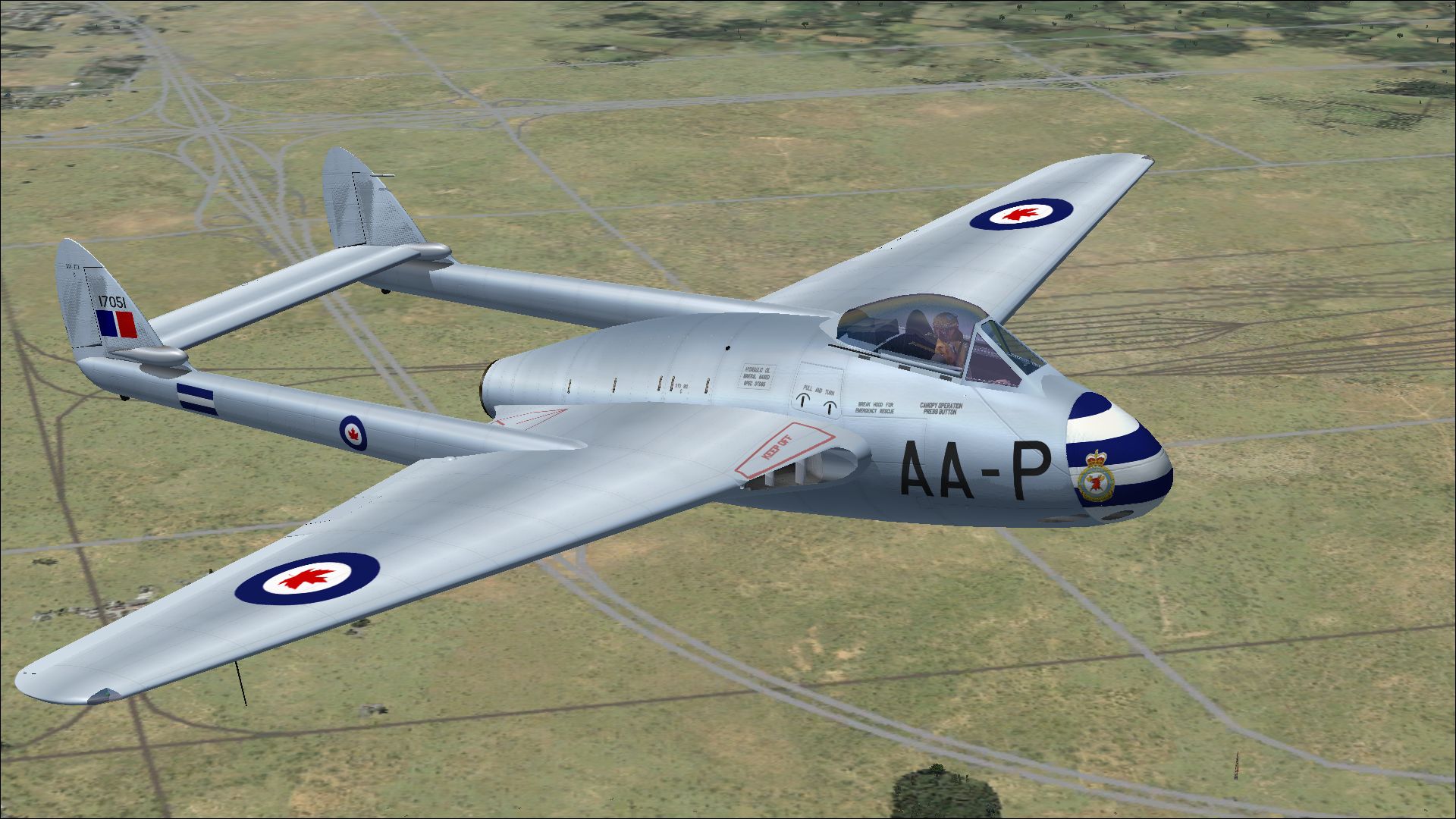 RCAF DeHavilland Vampire F3 400 Sqn for FSX