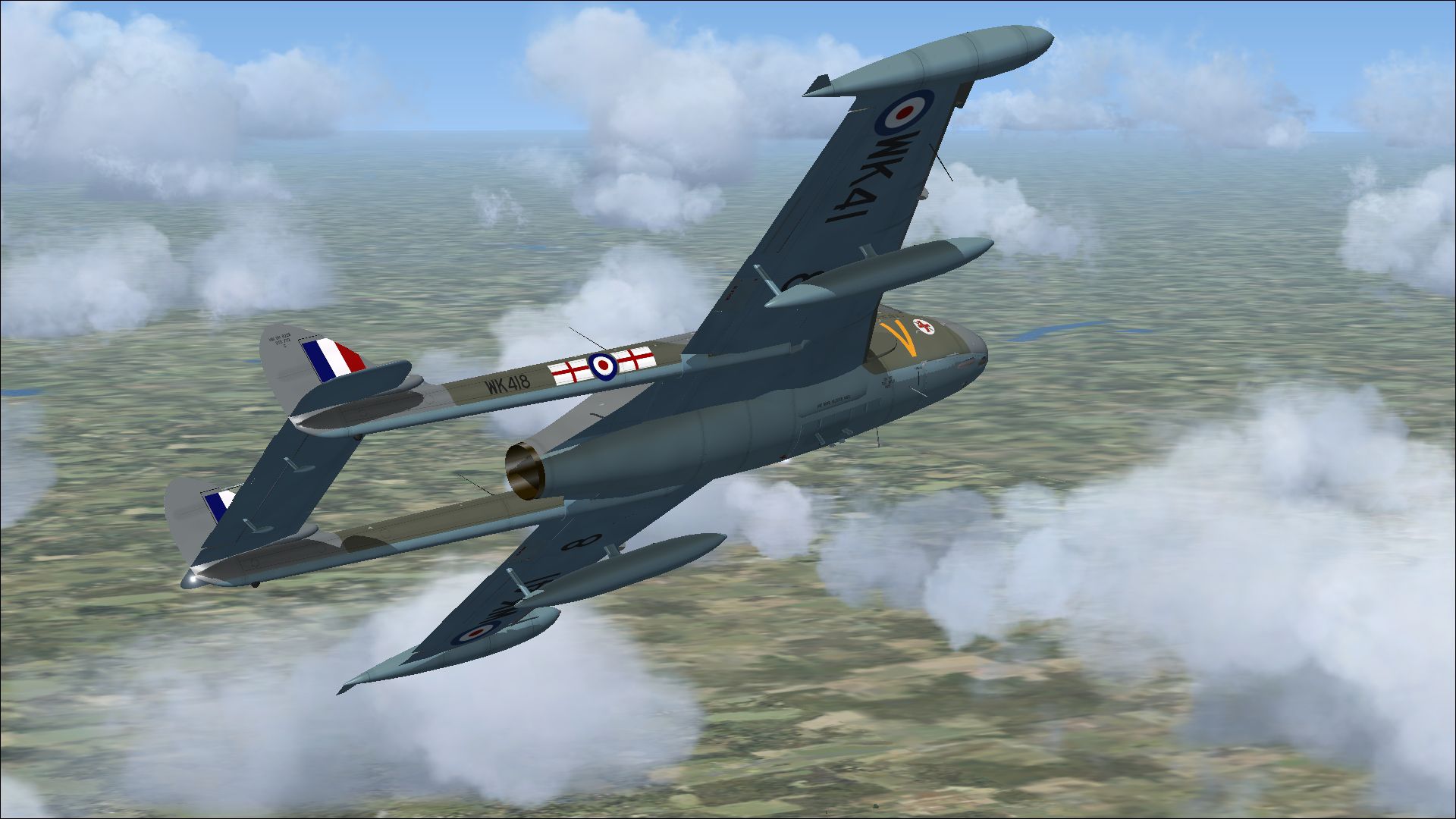 De Havilland Venom FB1 WK418 for FSX