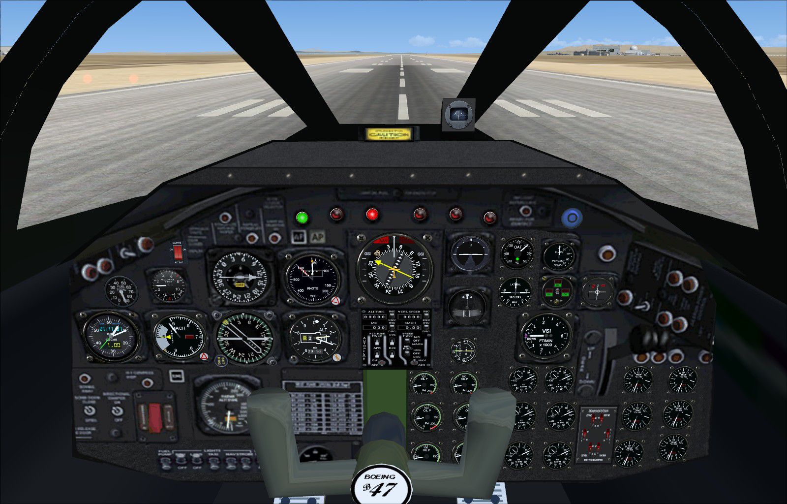 Boeing B-47 Stratojet With Updated Panels for FSX