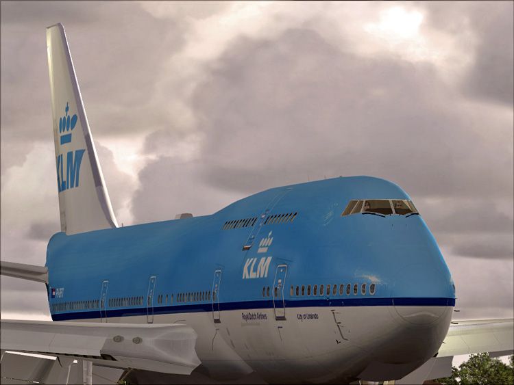 KLM Boeing 747-400 Combi for FS2004