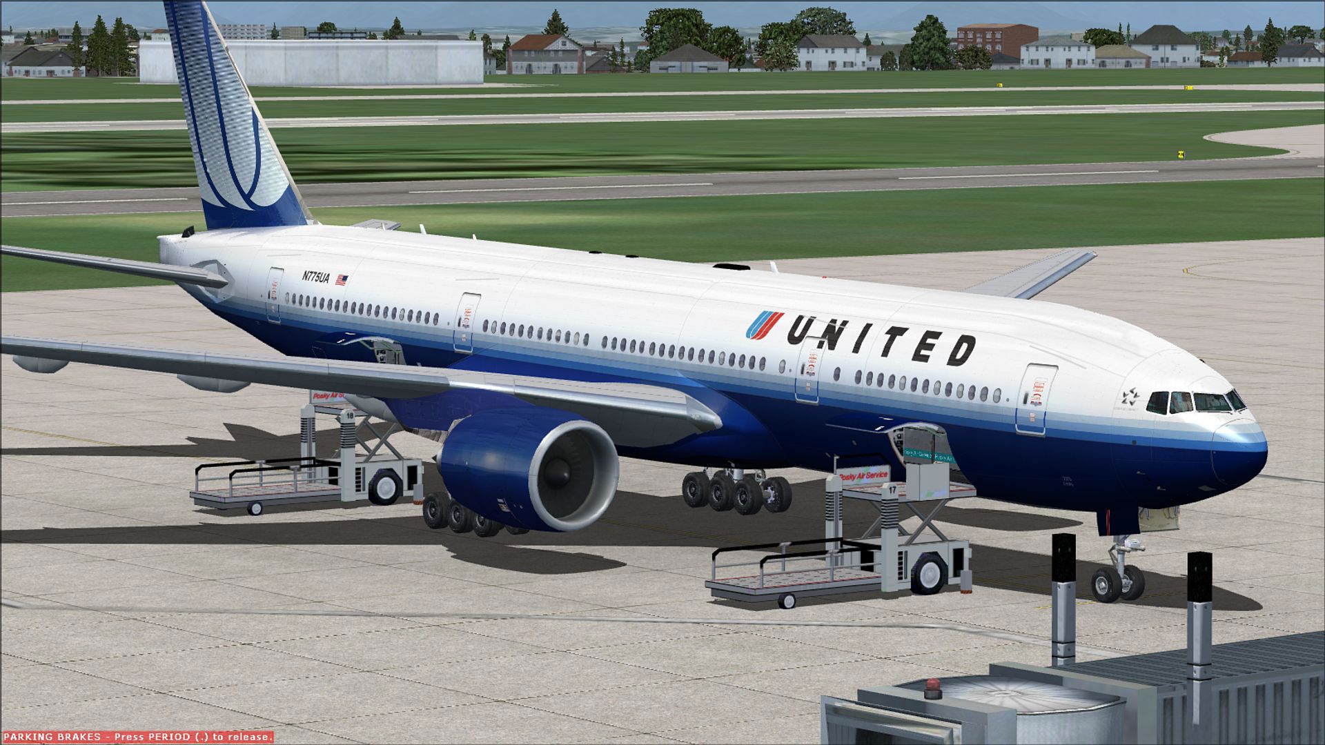 United Airlines Boeing 777 200 For Fsx.