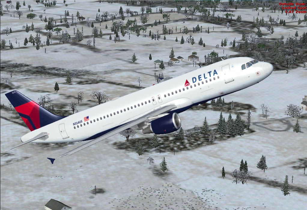 package mark x f Delta Airbus FSX A320 Airlines for