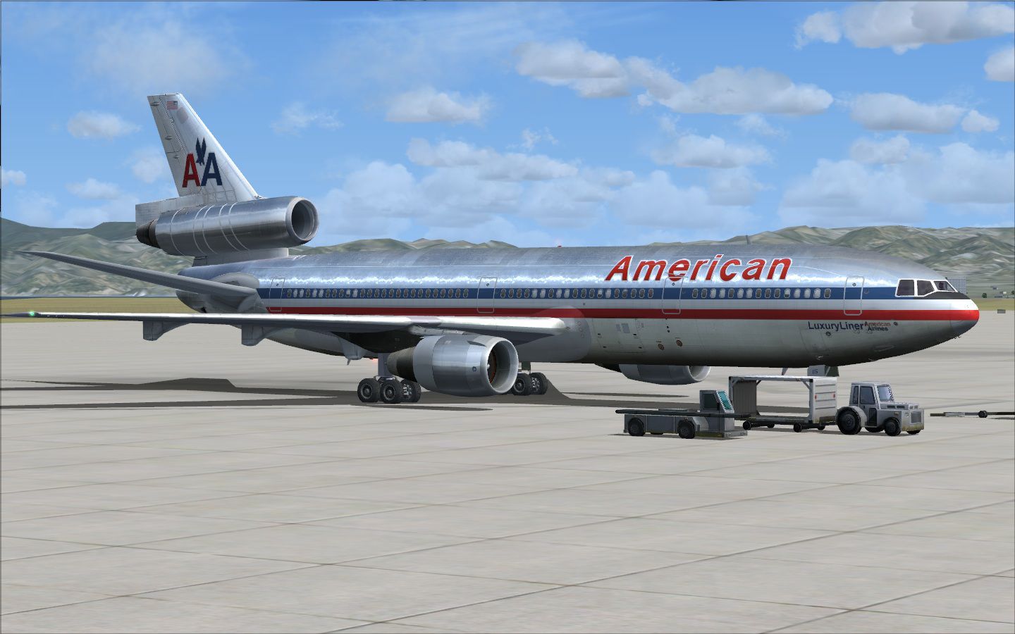 American Airlines Douglas Dc 10 10 For Fsx