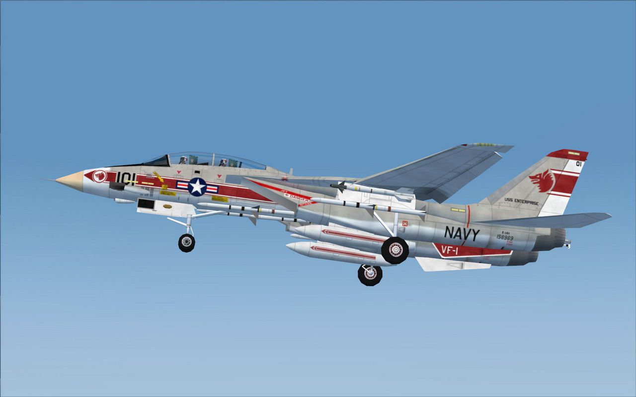 US Navy Grumman F  14A VF  1  for FSX