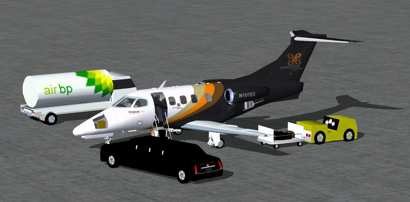 Executive Express Embraer Phenom 100 For Fsx