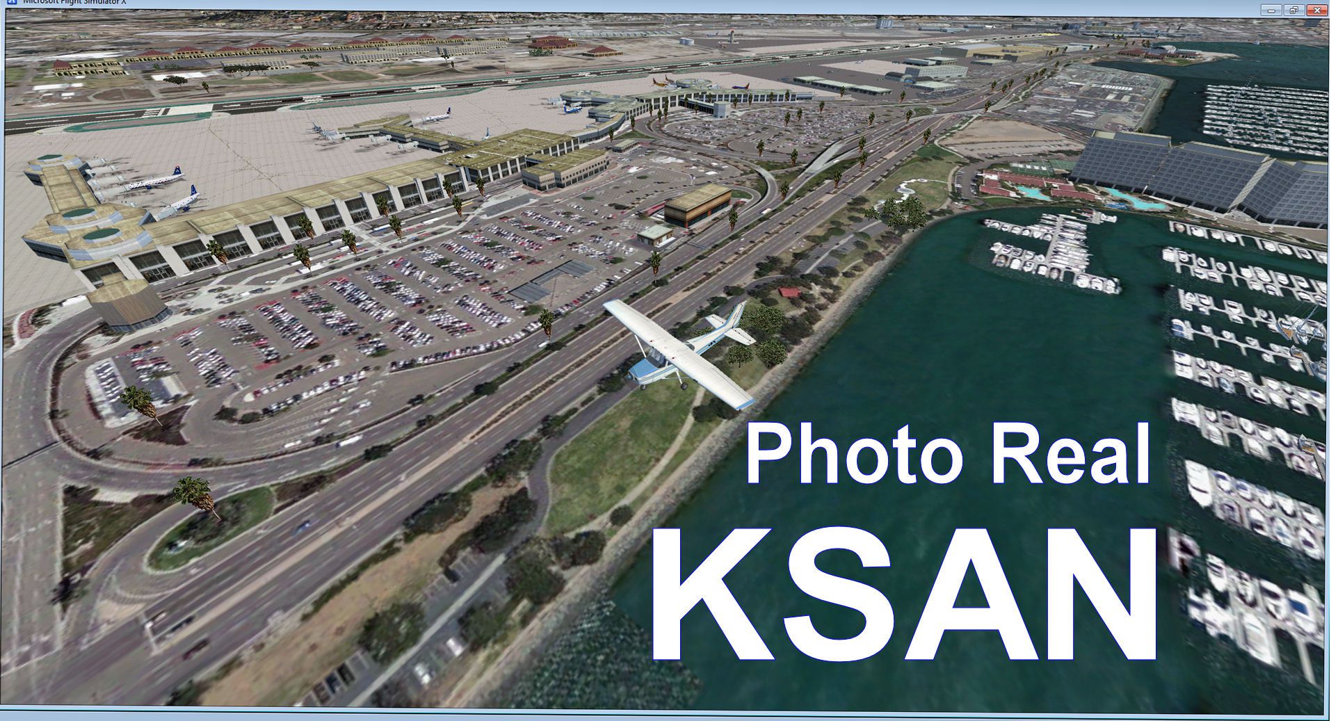 fsx scenery airport diego san international ksan freeware sceneries downloads khou