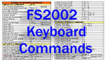 FS2002 Keyboard Commands