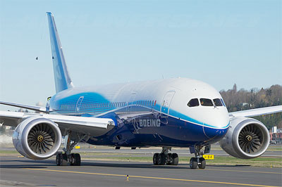 Boeing 787 Goes to Victorville, CA