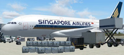 Singapore A380 in FSX
