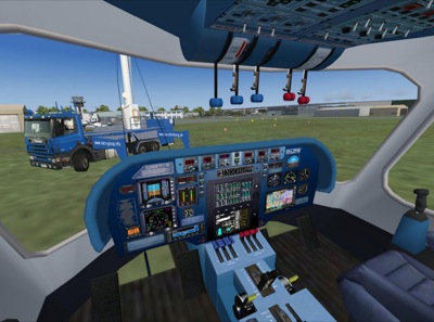 FlightPort Zeppelin NT cockpit