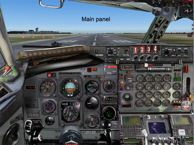 Boeing 707 panel for FS2004