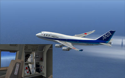 ANA Boeing 747-400 (Triton Blue first color)