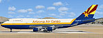 AVA Air Cargo 747-400 on runway.