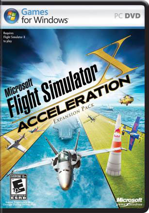 Microsoft Flight Simulator X: Acceleration DVD box