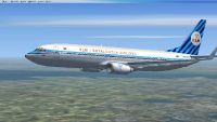KLM Boeing 737-800 in flight.