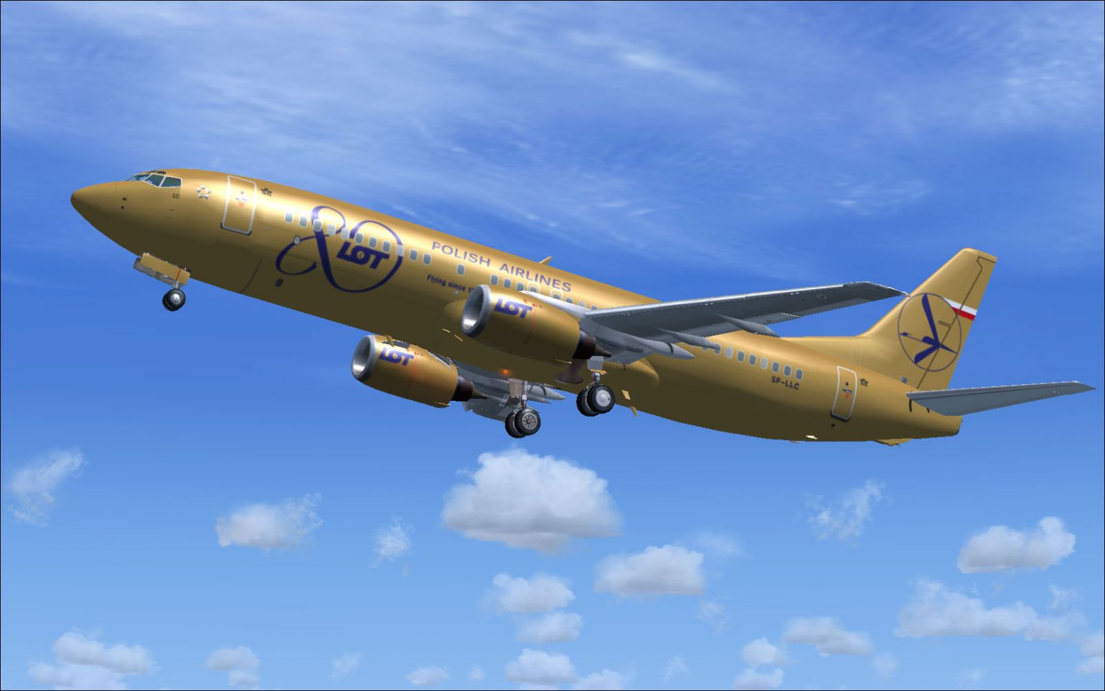 t airlines polish LOT Airlines FSX 45D Boeing for Polish 737