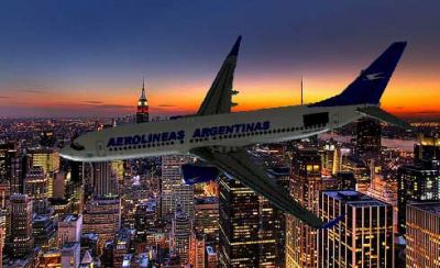 Aerolineas Boeing 737-800 with fictional livery.