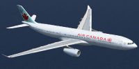 Air Canada Airbus A330-343X in flight.