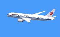 Air China Boeing 787-8 in flihgt.