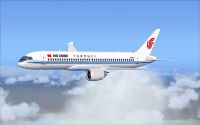 Air China Boeing 797 in flight.