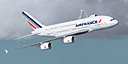 Air France Airbus A380-800 in flight.