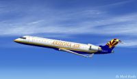 Arizona Virtual Airline CRJ-700 in flight.