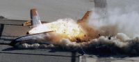 Boeing 720 controlled crash and explosion.