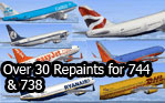 Boeing 737 And 747 Repaint Pack.
