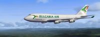 Bulgaria Air Boeing 747-400 in flight.