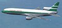 Cathay Pacific Lockheed L1011 Tristar in flight.