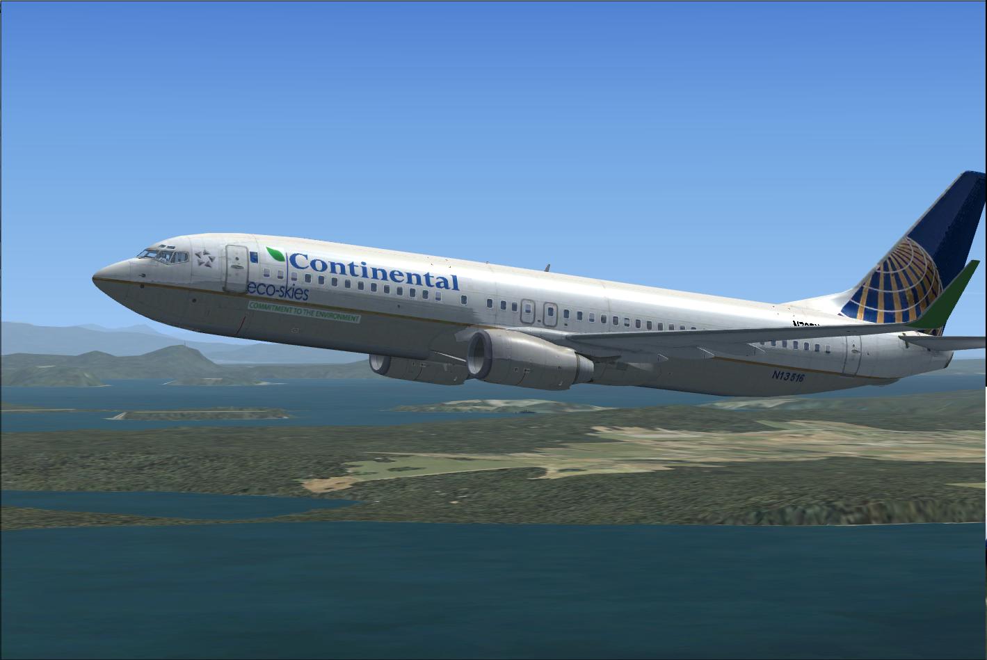 Continental Airlines For FSX