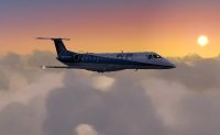 ERJ-135 Business jet flying in FSX