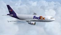 FedEx Airbus A310 in flight.