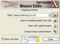 Screenshot from Mission Editor for Microsoft Flight Simulator X