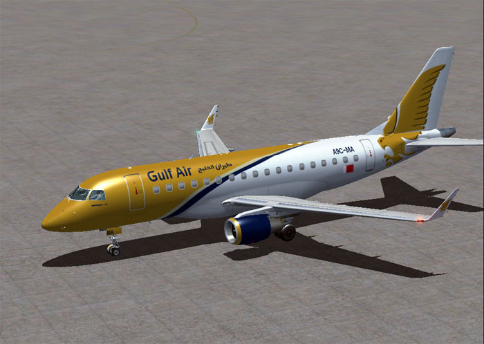 Gulf Air Embraer E-170 For FSX