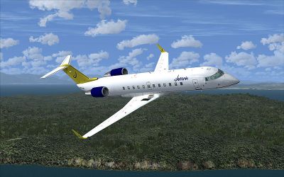 Jet Link Kenya CRJ200 in flight.