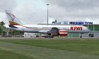 Kiwi Airlines Boeing 757-200 on runway.