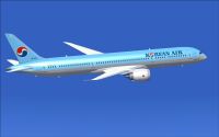 Korean Air Boeing 787-9 in flight.