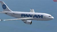 Pan Am Airbus A310-324 in flight.