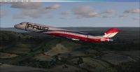 Pawa McDonnell Douglas MD-82 in flight.