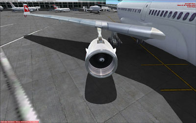 Engine shot on Swiss MD-11