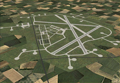 Screenshot of RAF Pocklington scenery for FSX