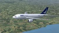 Sata International Airbus A310-300 in flight.