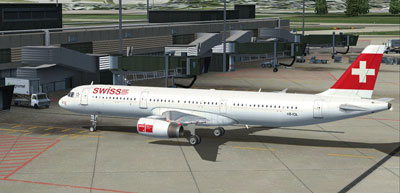 Airbus A321 in Swiss livery for FSX