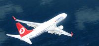 Turkish Airlines Boeing 737-800 in flight.