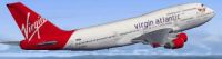 Virgin Atlantic Boeing 747 Virgin Jersey Girl in flight.