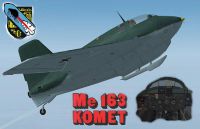 Screenshot of Messerschmitt Me-163B Komet in flight.
